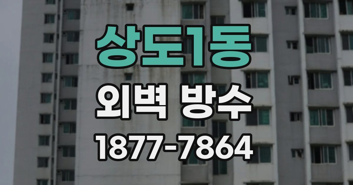 상도1동 외벽 방수