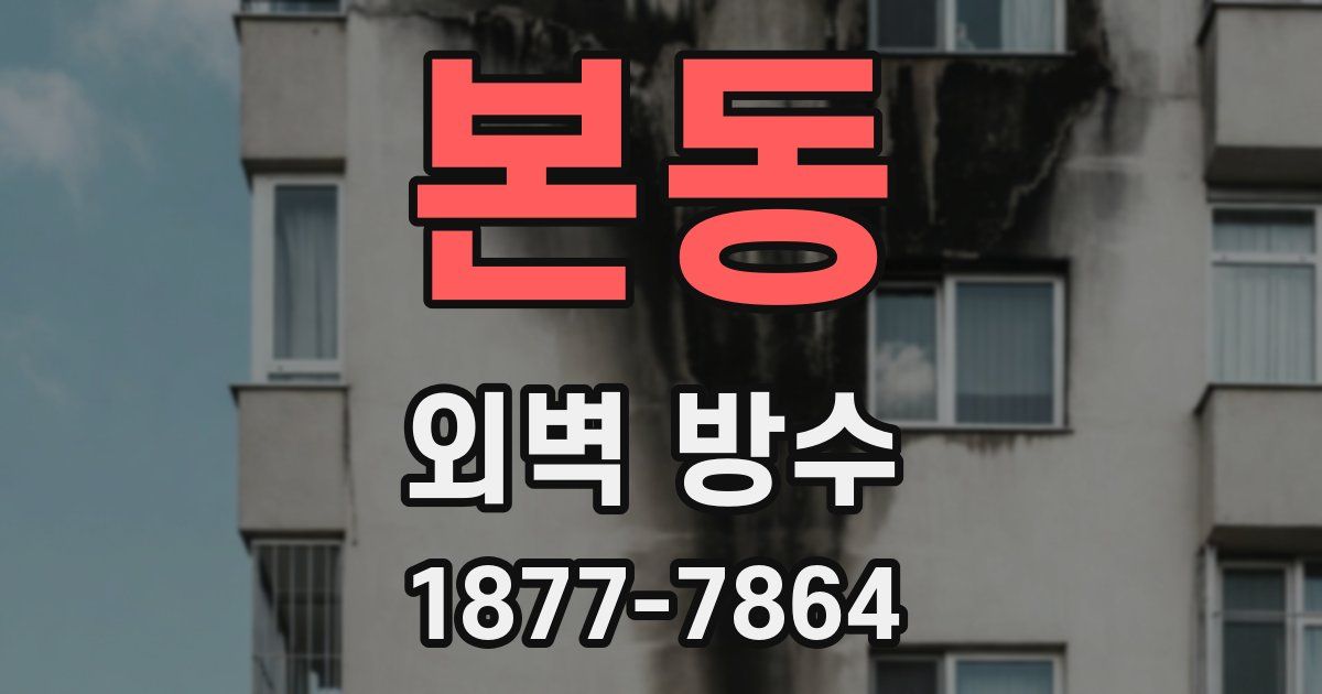본동 외벽 방수