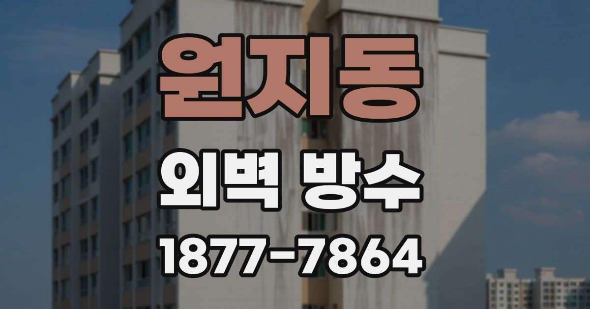 원지동 외벽 방수