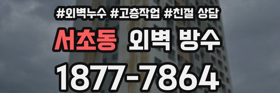 서초동 외벽 방수
