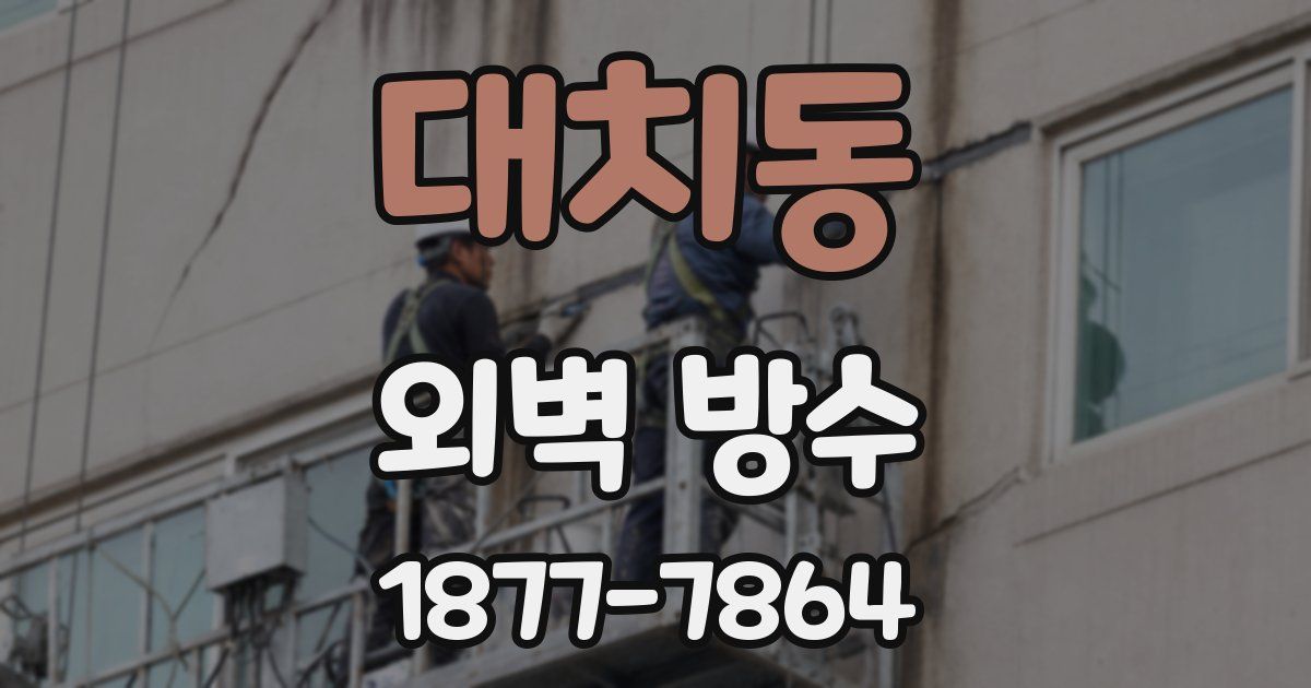 대치동 외벽 방수