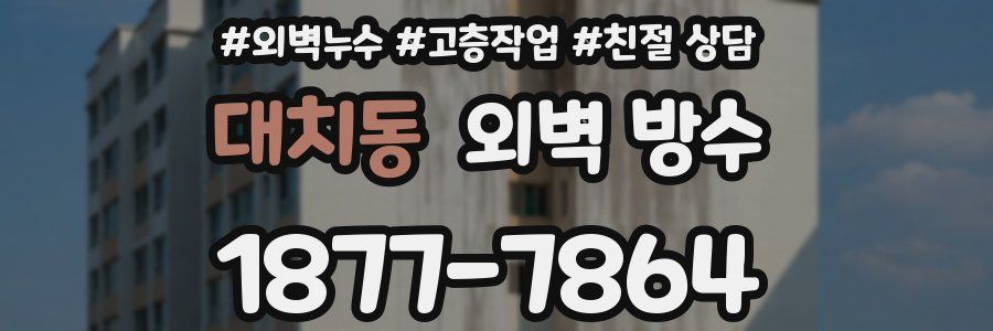 대치동 외벽 방수