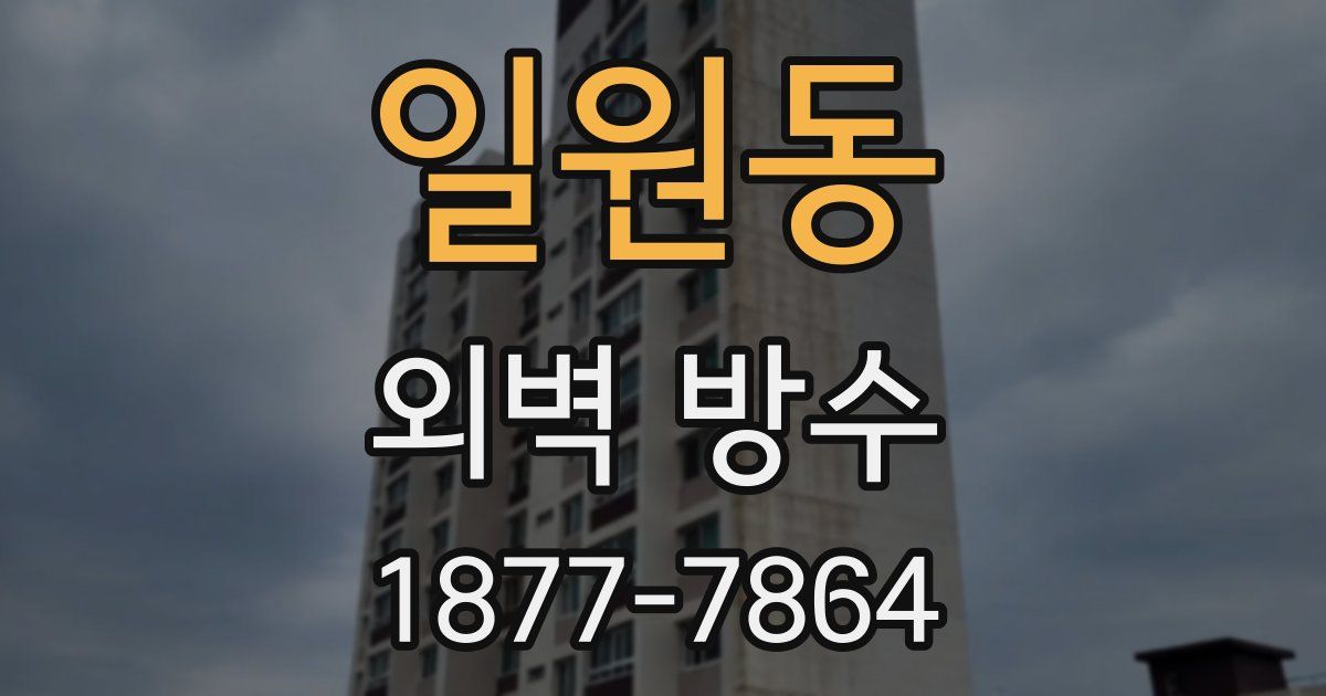 일원동 외벽 방수