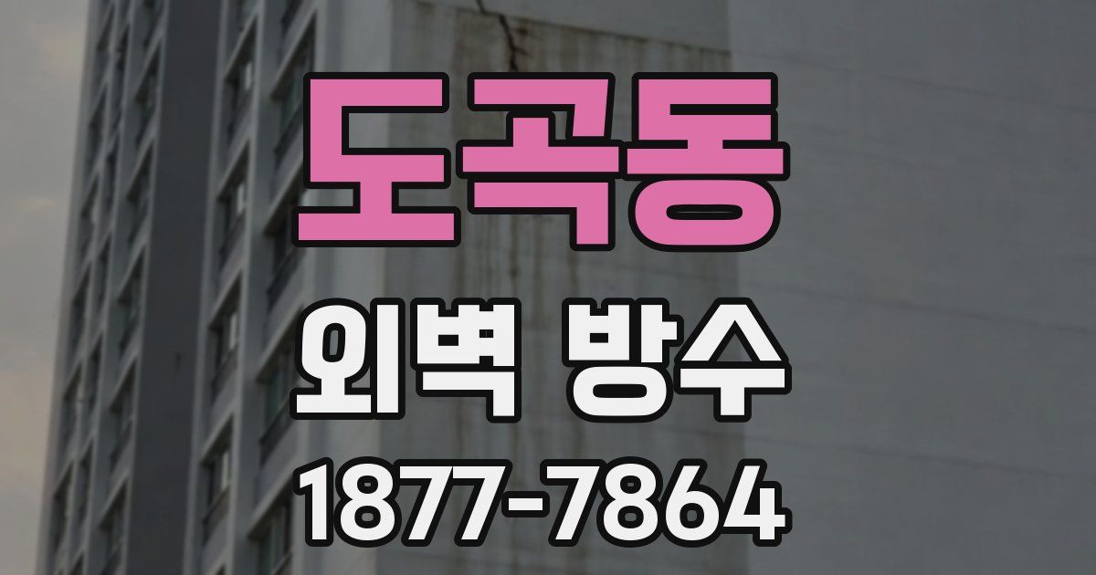 도곡동 외벽 방수