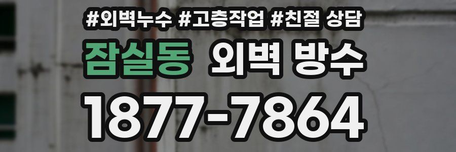 잠실동 외벽 방수