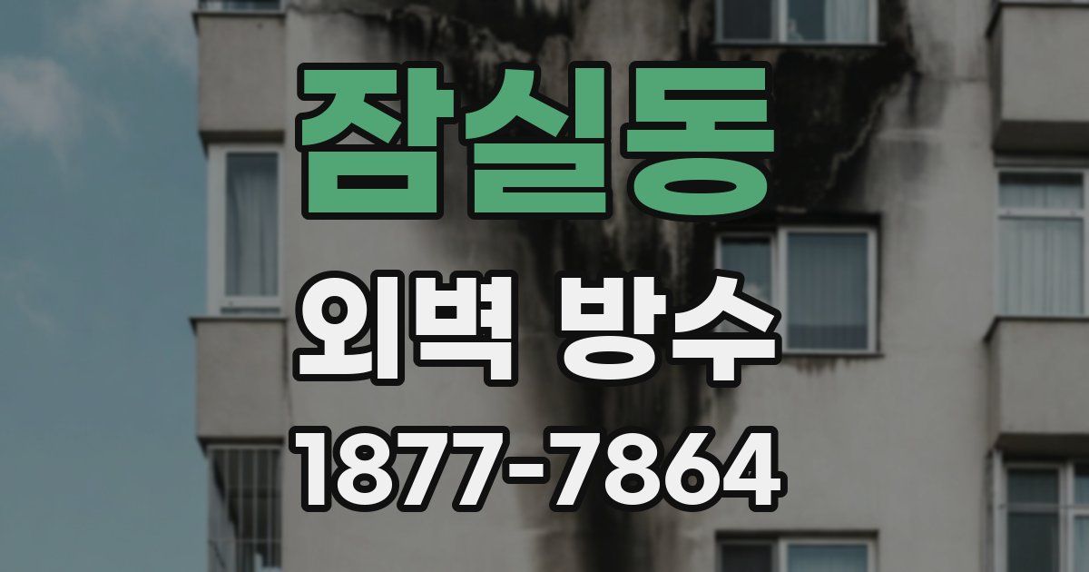 잠실동 외벽 방수