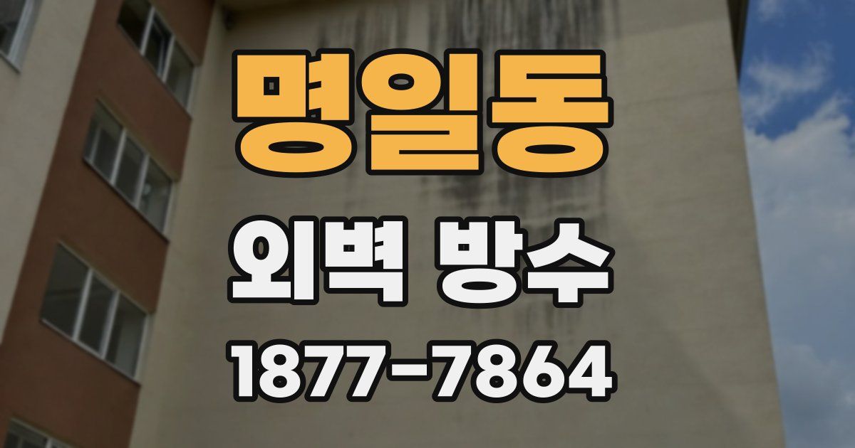 명일동 외벽 방수