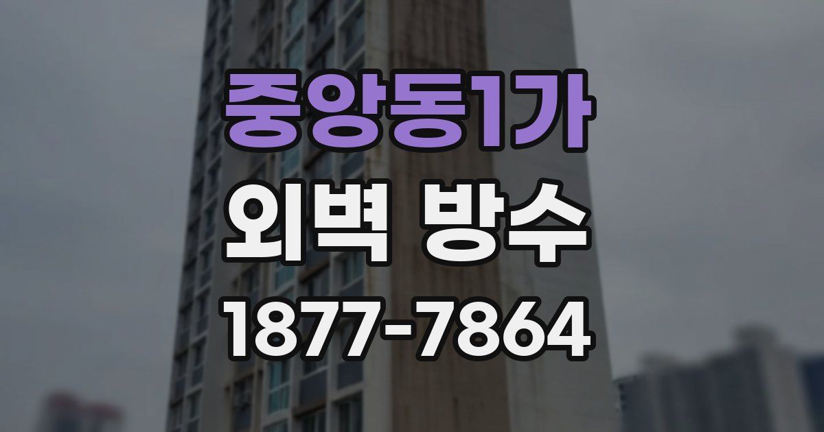 중앙동1가 외벽 방수