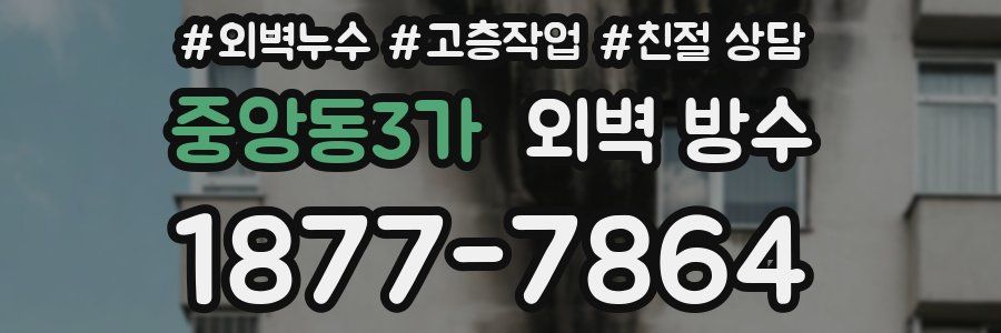 중앙동3가 외벽 방수