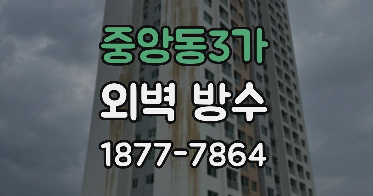 중앙동3가 외벽 방수