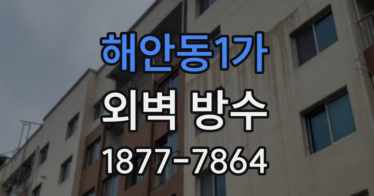 해안동1가 외벽 방수
