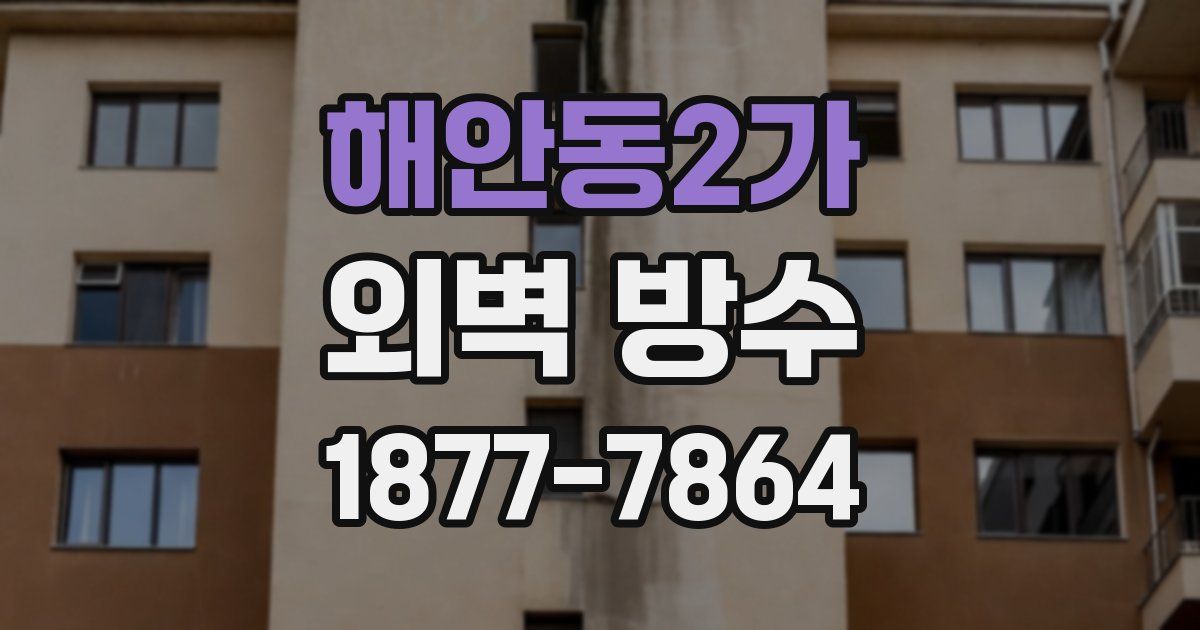 해안동2가 외벽 방수