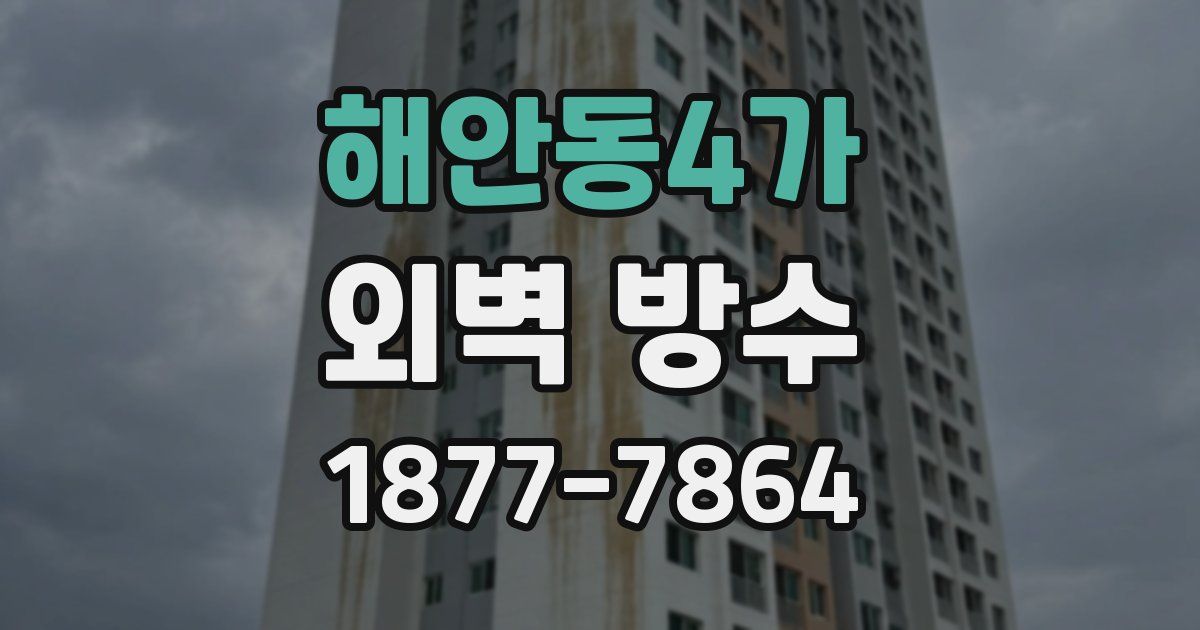 해안동4가 외벽 방수