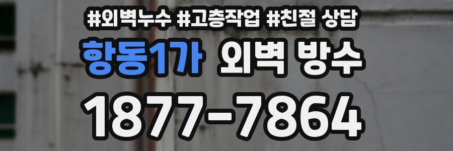 항동1가 외벽 방수