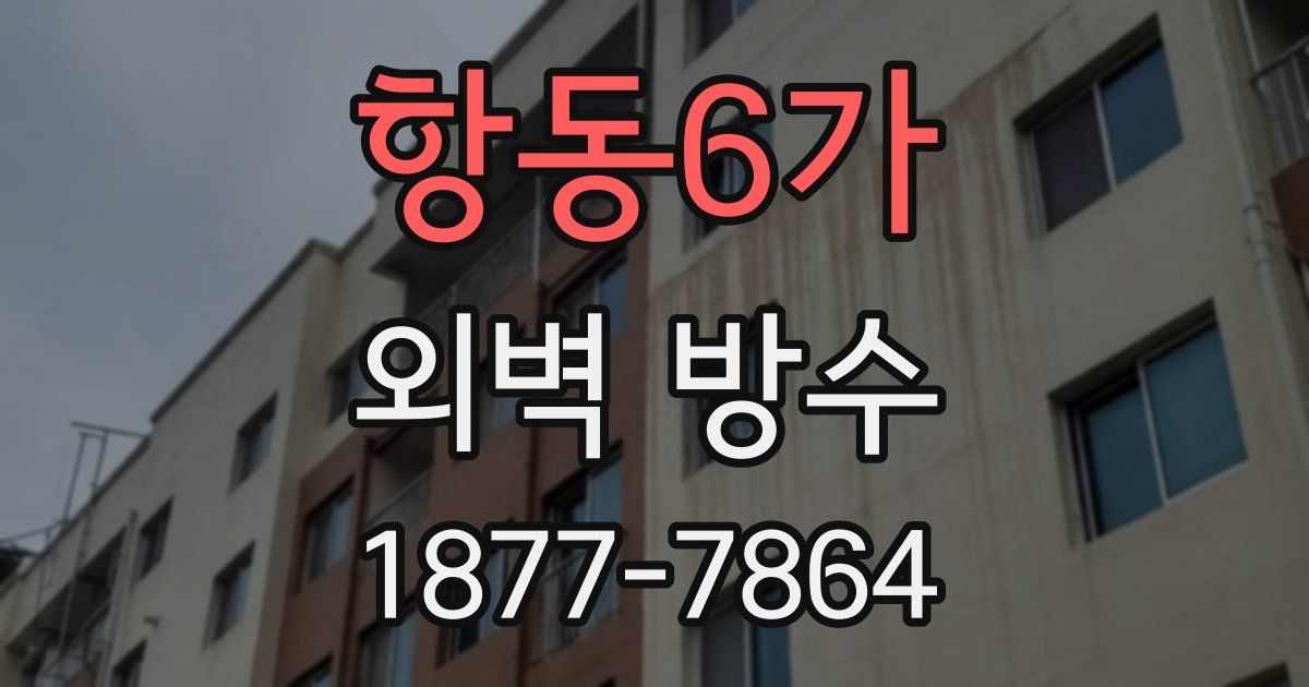 항동6가 외벽 방수
