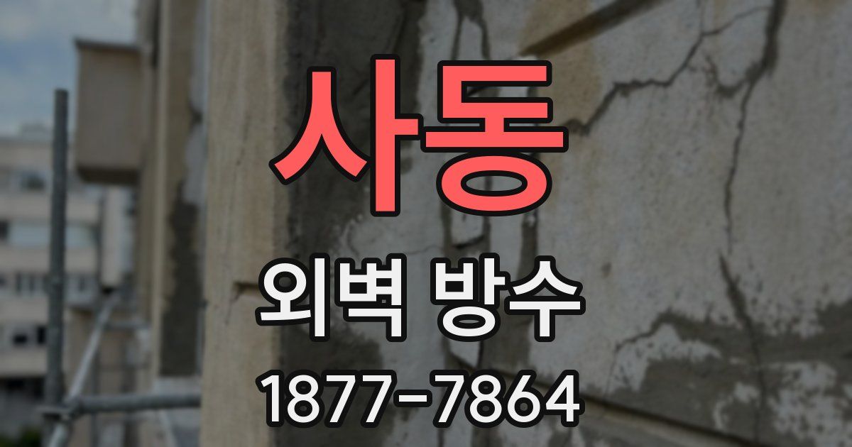 사동 외벽 방수