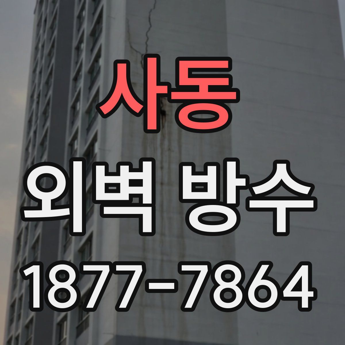 사동 외벽 방수