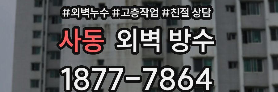 사동 외벽 방수