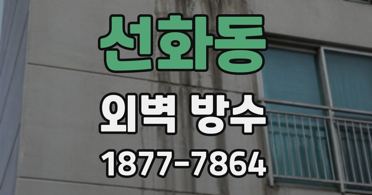 선화동 외벽 방수