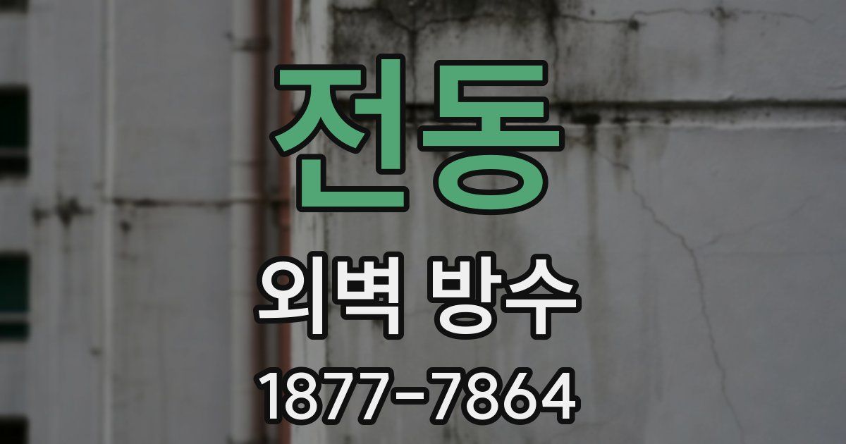 전동 외벽 방수
