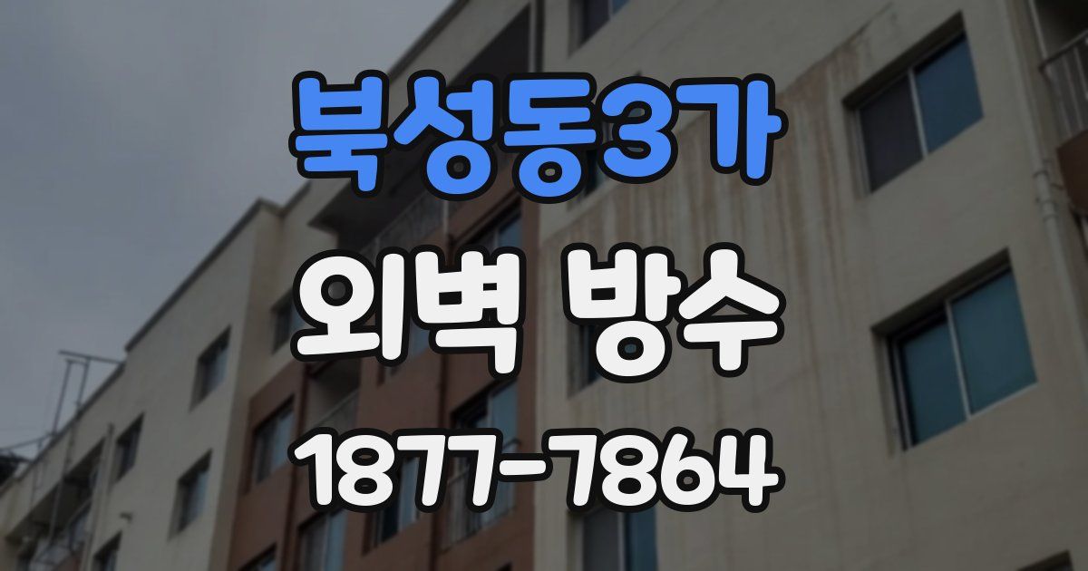 북성동3가 외벽 방수