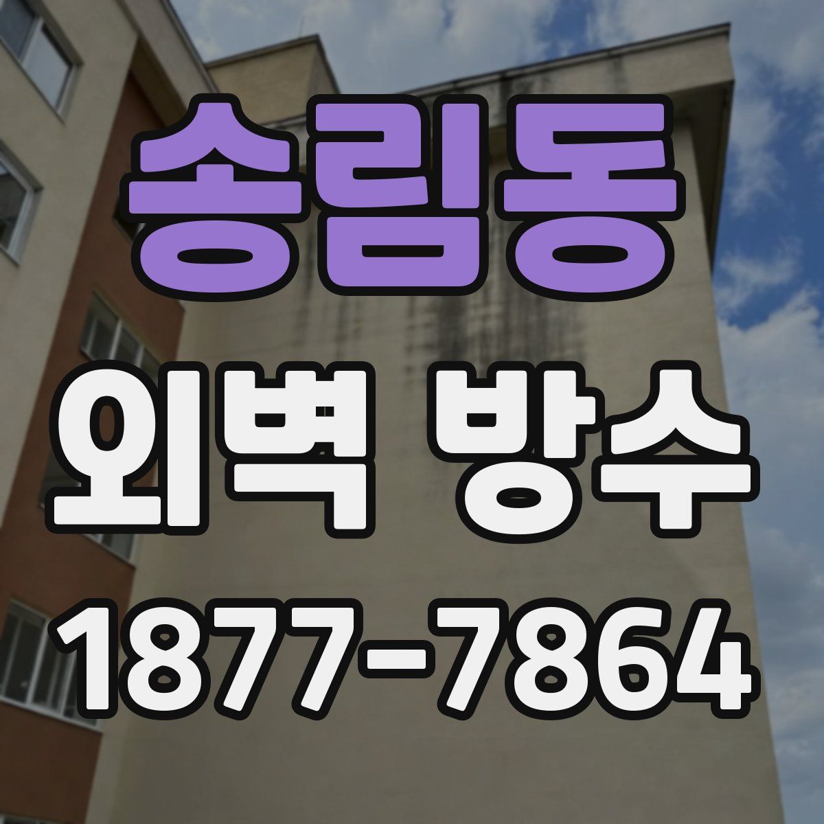 송림동 외벽 방수