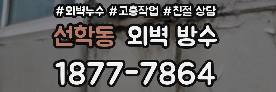 선학동 외벽 방수
