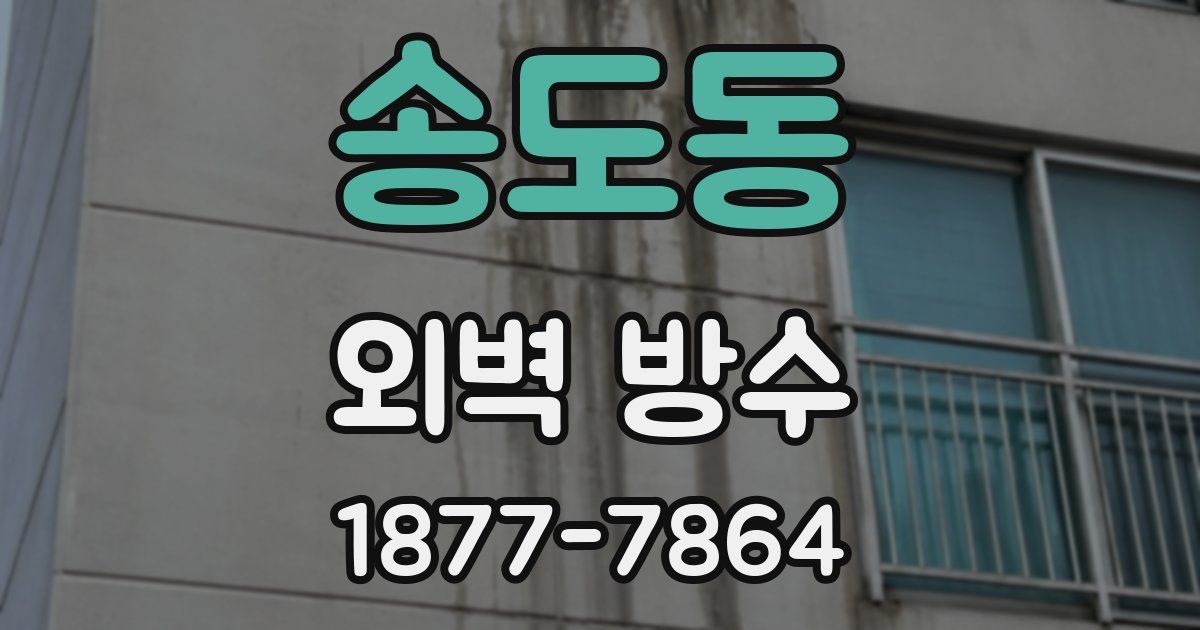 송도동 외벽 방수