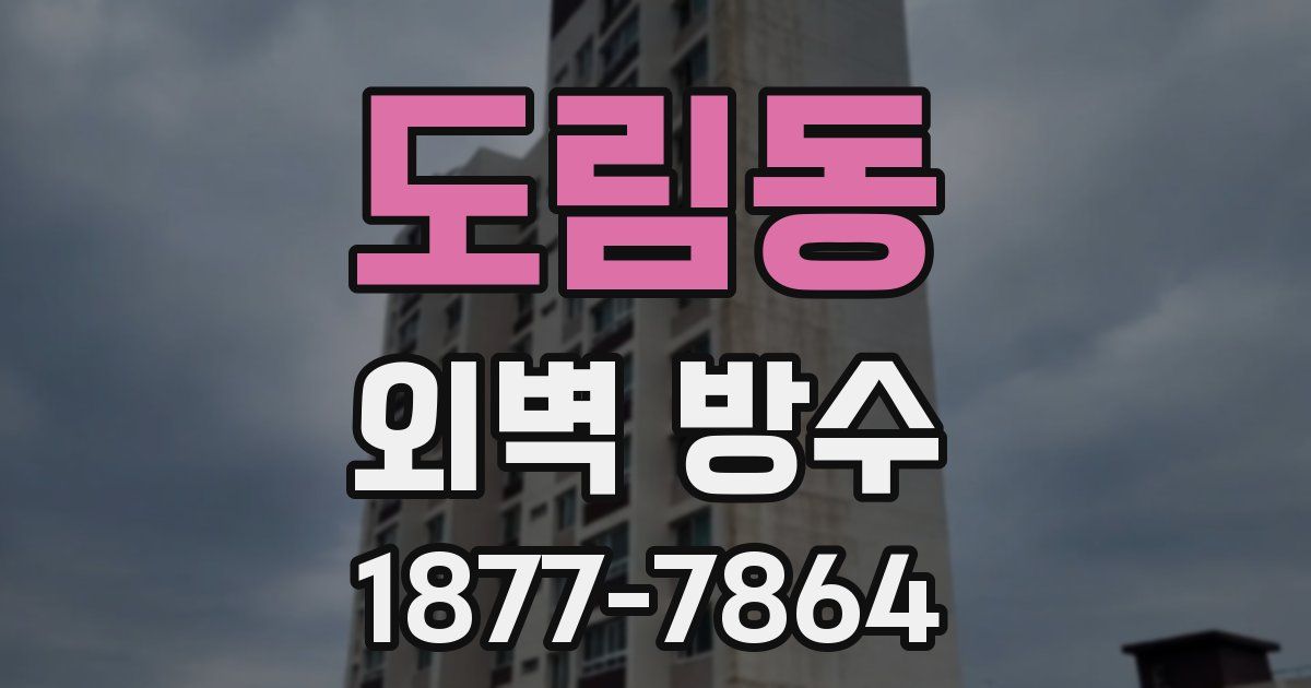 도림동 외벽 방수
