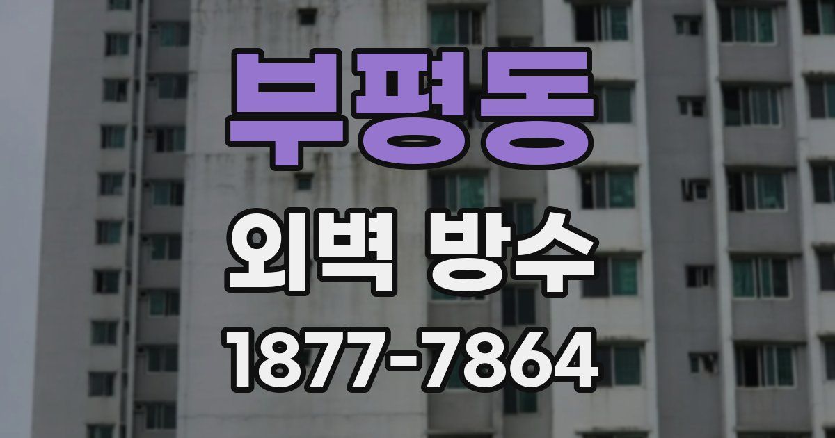 부평동 외벽 방수