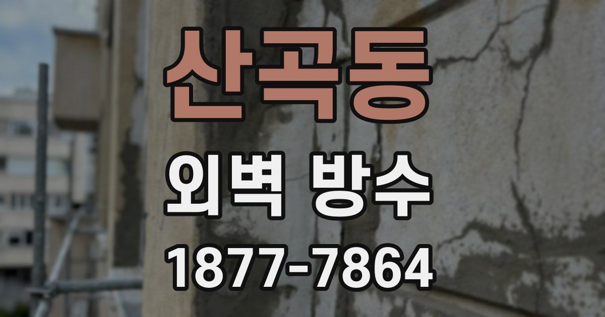 산곡동 외벽 방수