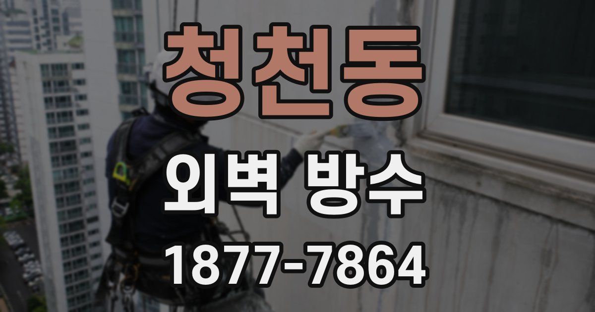 청천동 외벽 방수