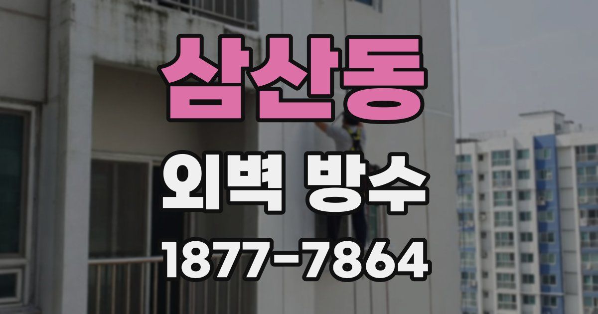 삼산동 외벽 방수