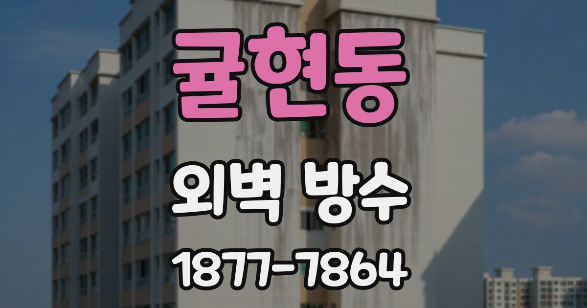 귤현동 외벽 방수