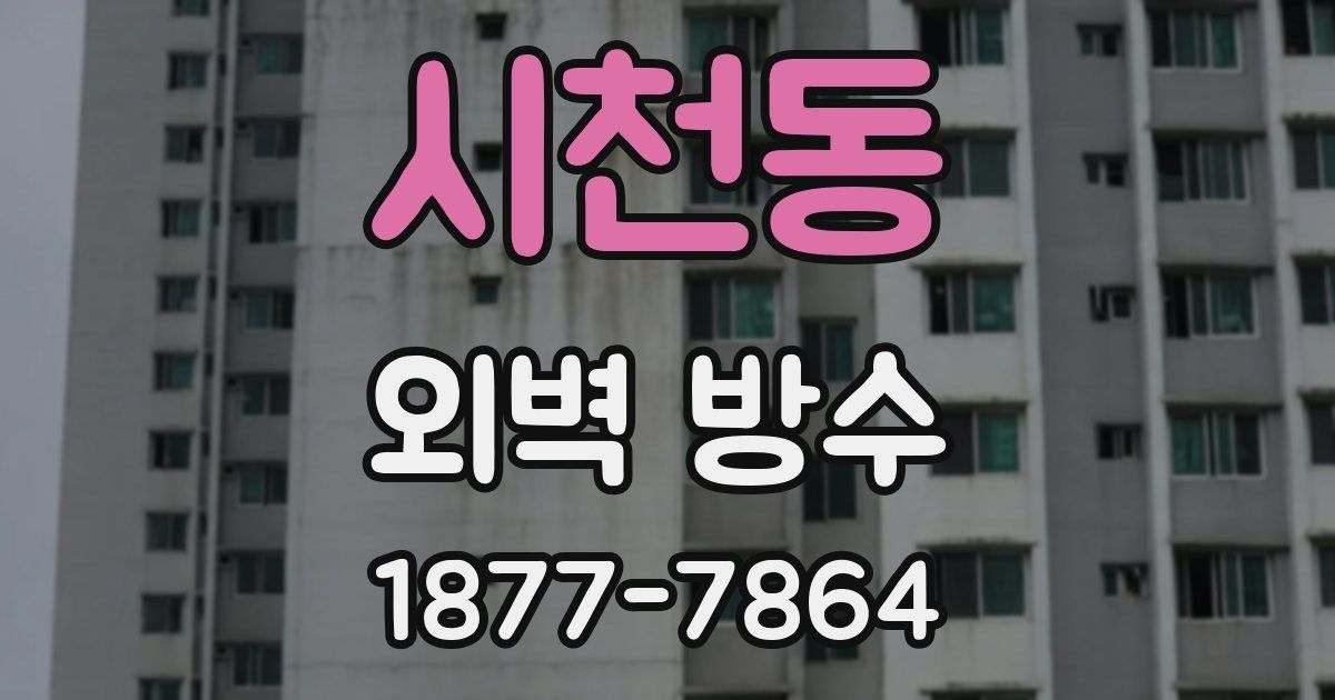시천동 외벽 방수