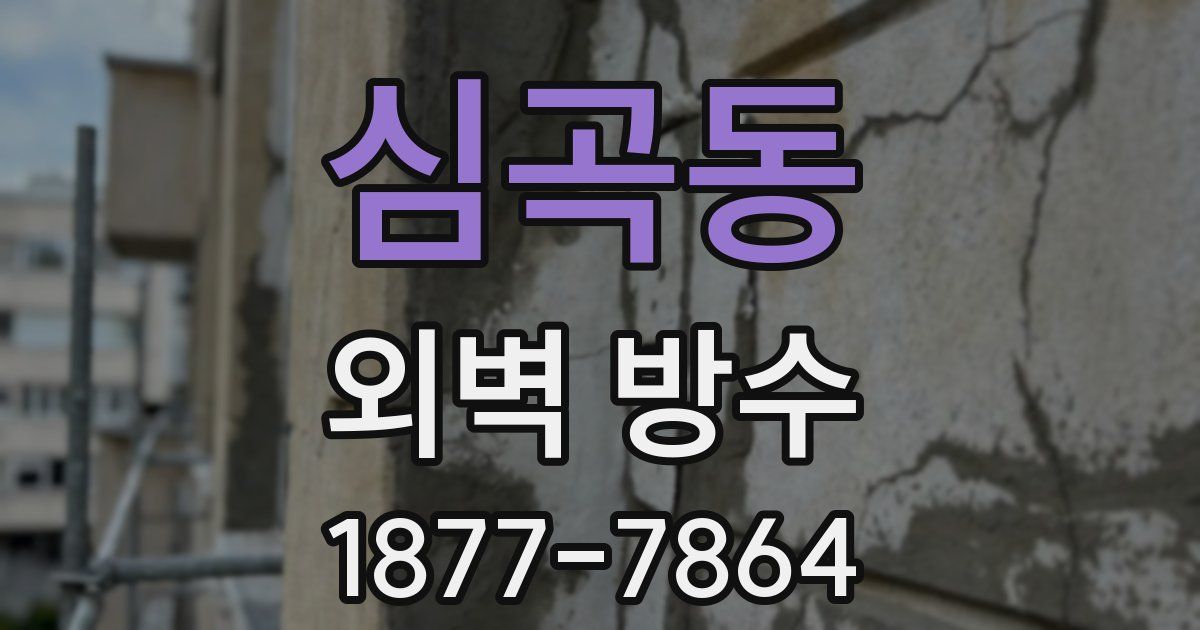 심곡동 외벽 방수