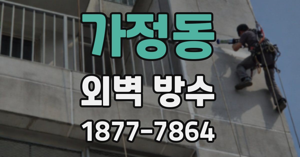 가정동 외벽 방수