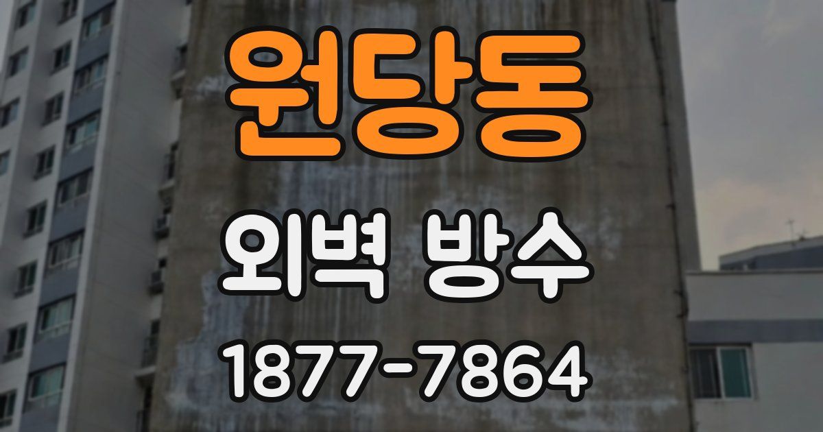 원당동 외벽 방수