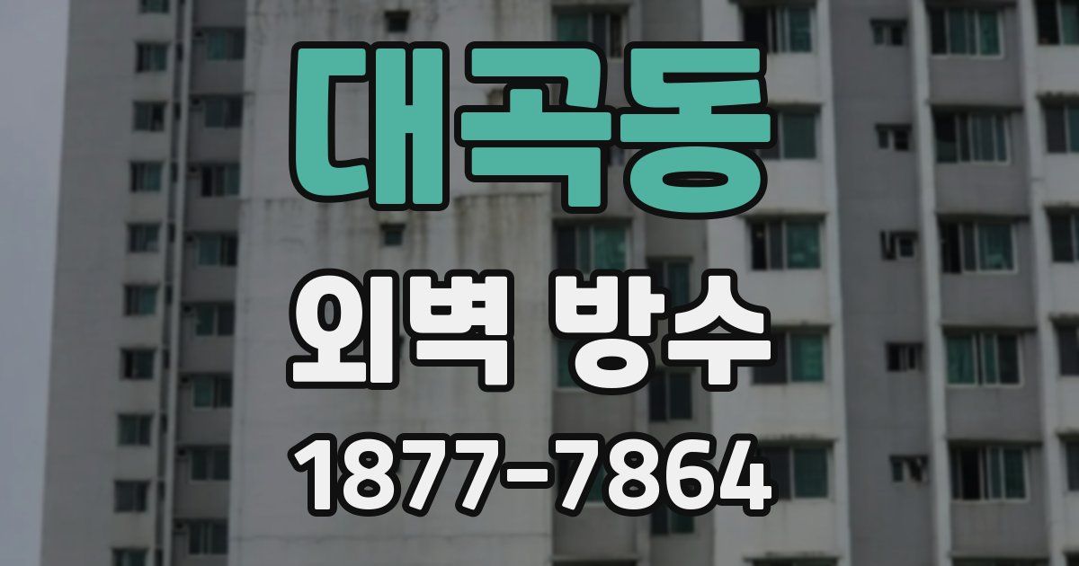 대곡동 외벽 방수