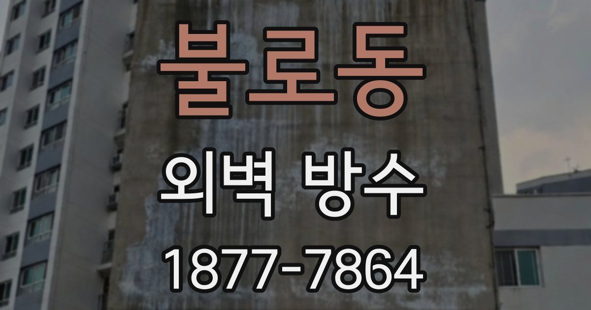 불로동 외벽 방수