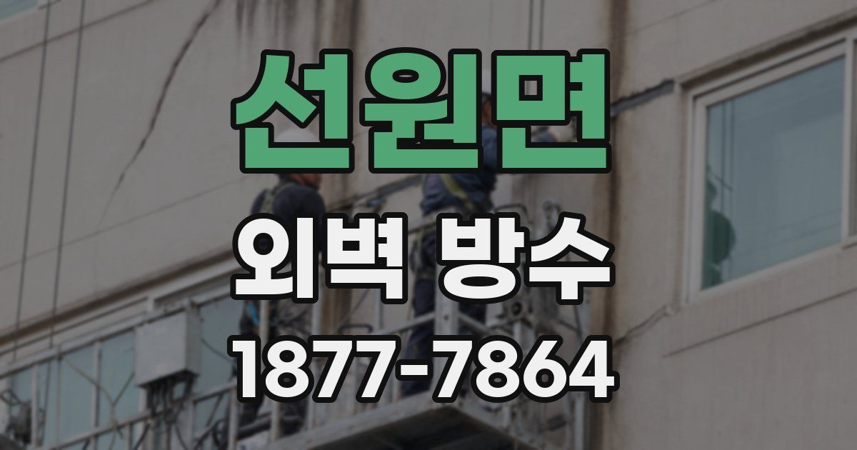 선원면 외벽 방수