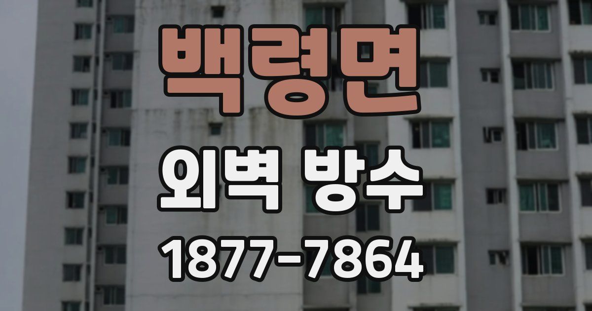백령면 외벽 방수