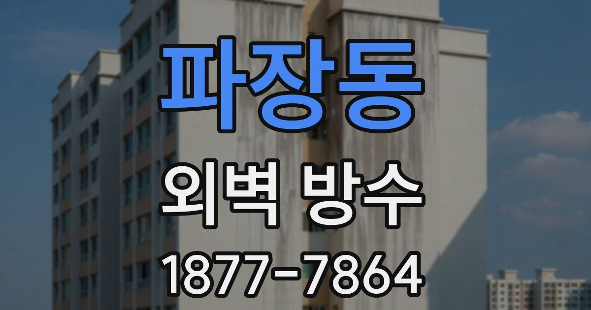 파장동 외벽 방수