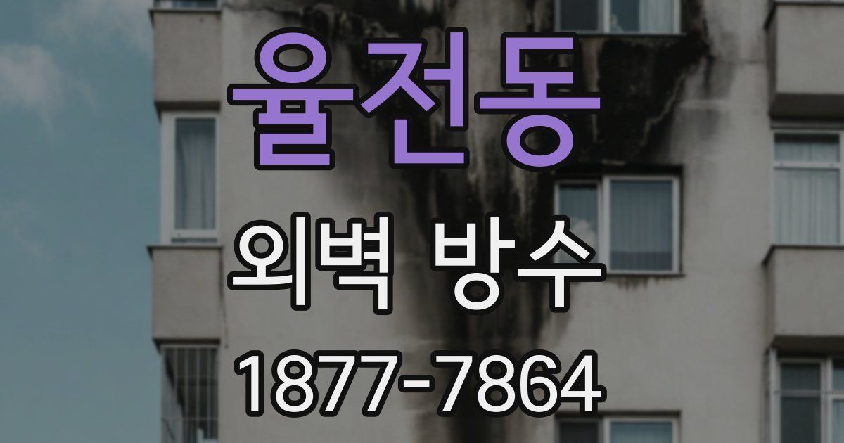 율전동 외벽 방수
