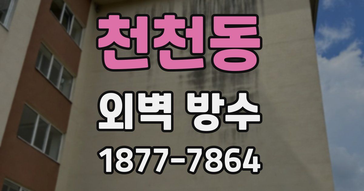 천천동 외벽 방수