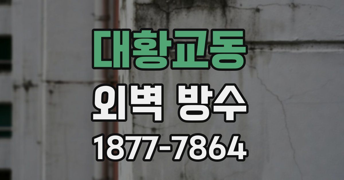 대황교동 외벽 방수