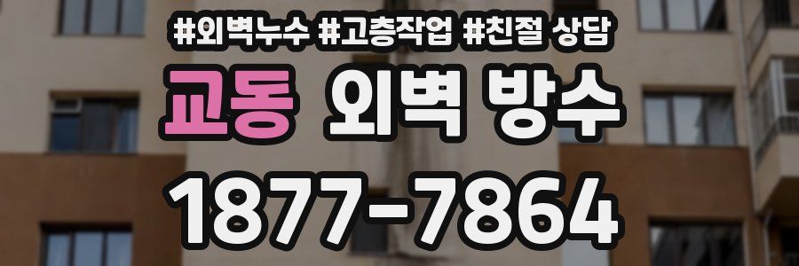 교동 외벽 방수