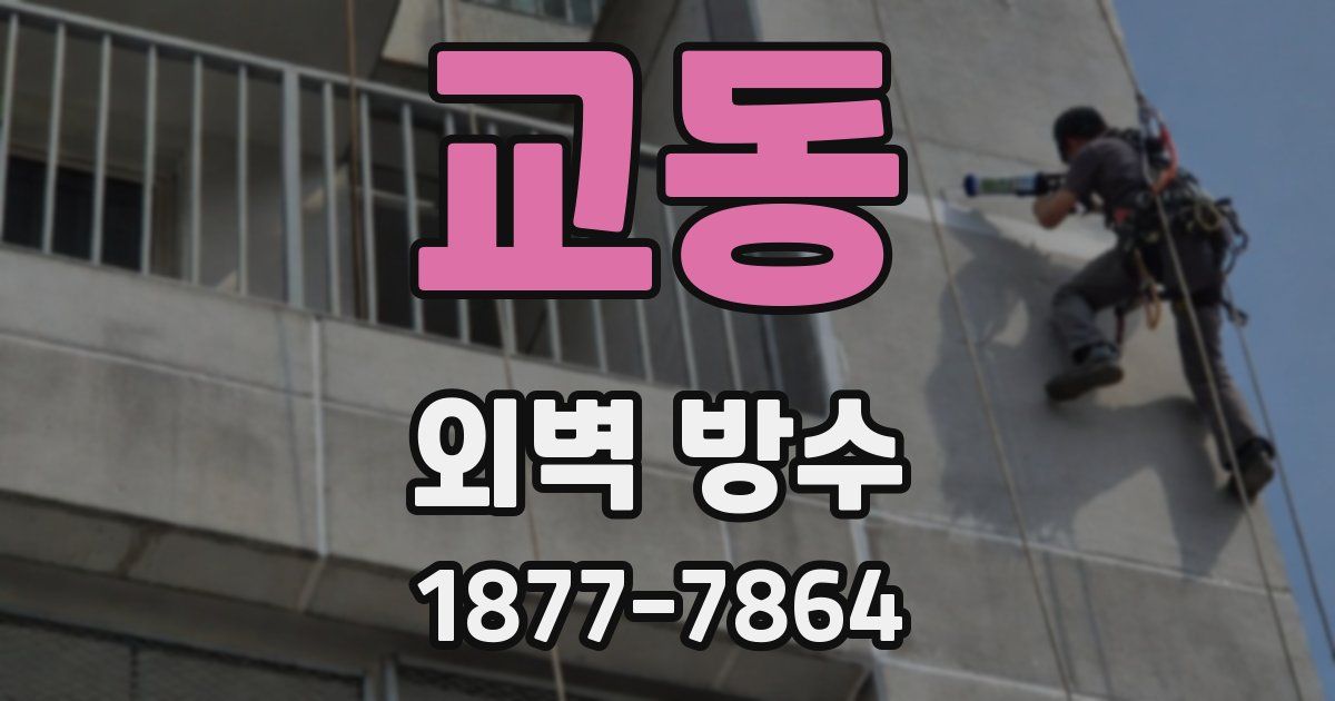 교동 외벽 방수