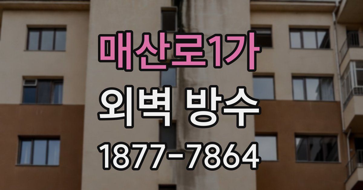 매산로1가 외벽 방수