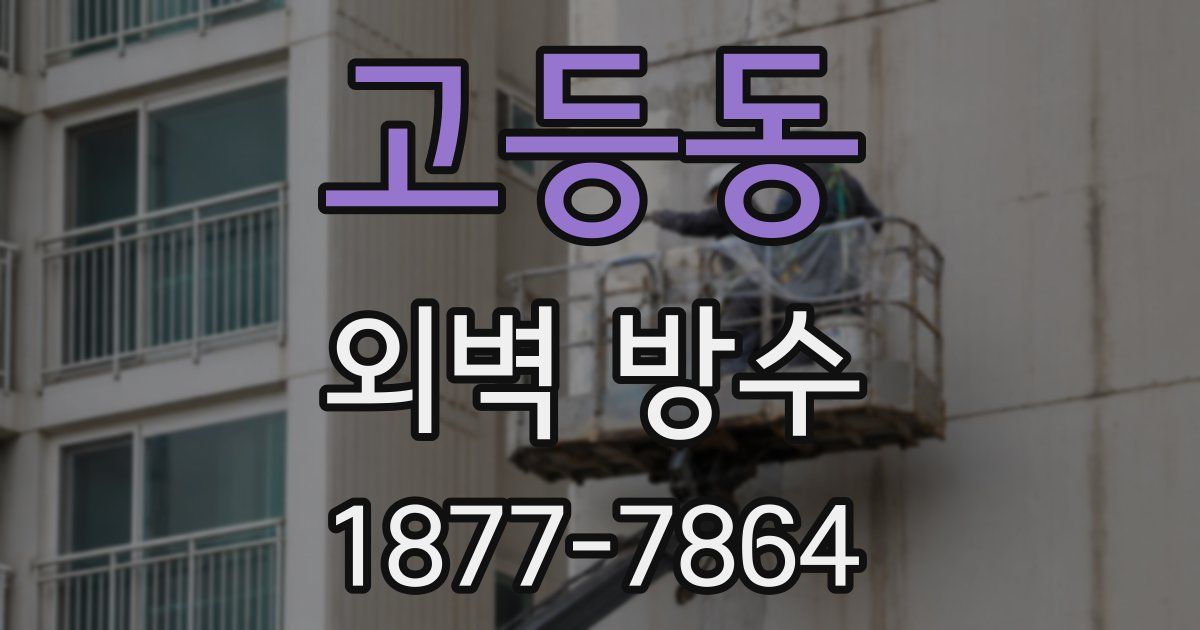 고등동 외벽 방수
